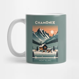 A Vintage Travel Art of Chamonix - France Mug